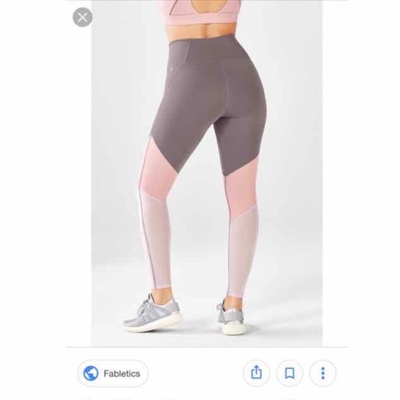 Fabletics Pants - Fabletics High-Waisted Mesh Powerhold Leg